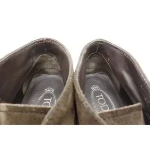 Tods Brown Leather Casual Lace Up Chukka Driving Ankle Boots Shoes Men\'s 7.5 Tod main image 3